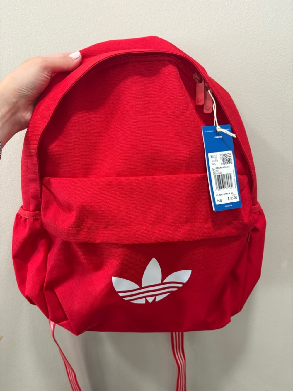 adidas Originals Red Trefoil Classic Backpack NEW WITH TAG